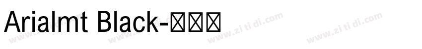 Arialmt Black字体转换